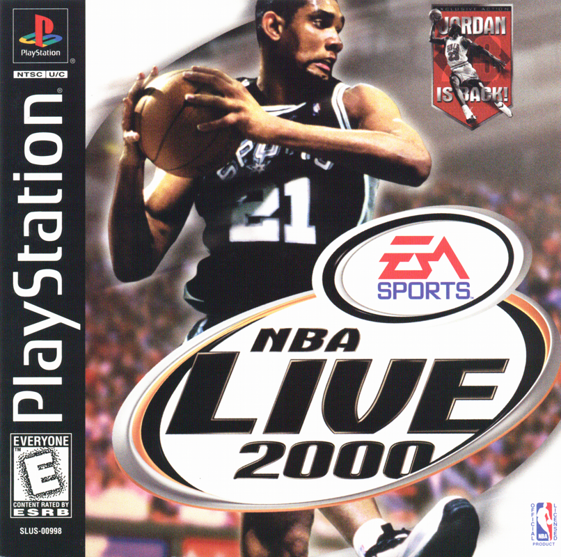 NBA Live 2000 box art for Playstation